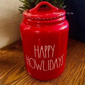 RAE DUNN - HAPPY HOWLIDAYS Canister HTF